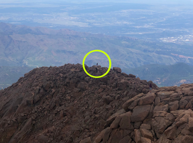 image of the top of Pike's Peak in Colorado Springs