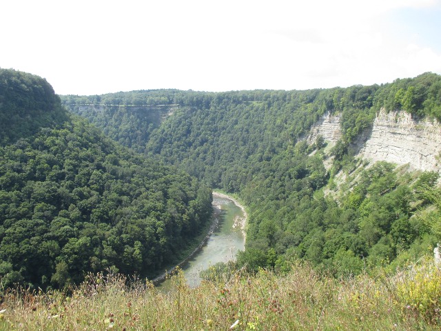 photo of a scenic overlook at Letchworth State Park in New York