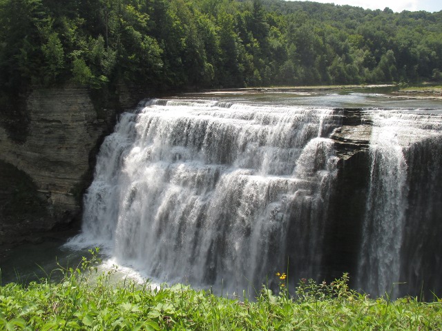 photo of a waterfall at Letchworth State Park in New York