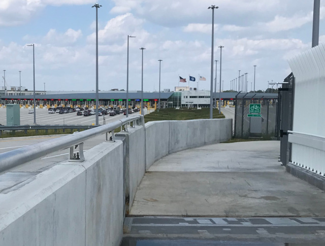 image of the border patrol transition to the Gordie Howe Bridge pathway