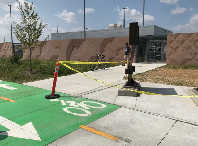 image of the border patrol entrance and exit to the Gordie Howe Bridge pathway