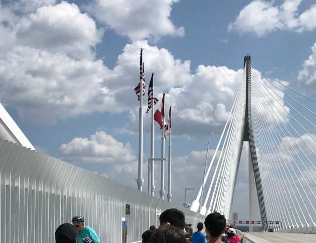 image of the border at the Gordie Howe Bridge pathway
