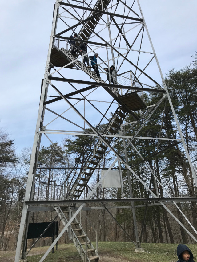 image of the fire tower in Hocking Hills Ohio