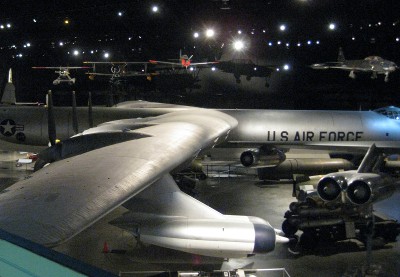 airplane displays inside the Wright-Patterson Air Force Museum