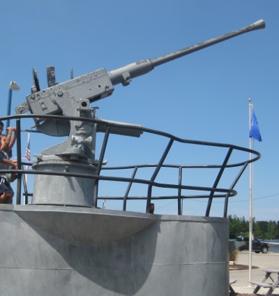 photo of gun boat playground outside the USS Silversides museum