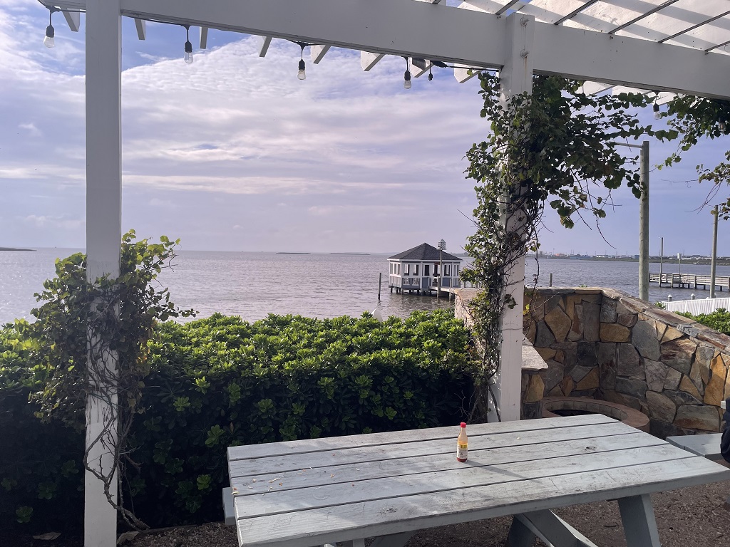 image of the view from the Sugar Shack restaurant in Nags Head in North Carolina