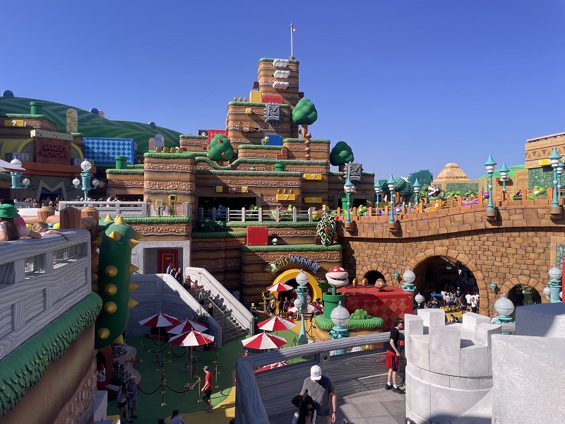 image of the Mario World at Universal Studios Epic Universe